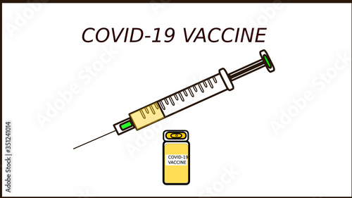 COVID-19 VACCINE VECTOR ILLUSTRATION