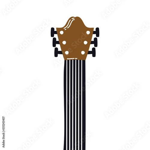 guitar musical instrument decorative icon