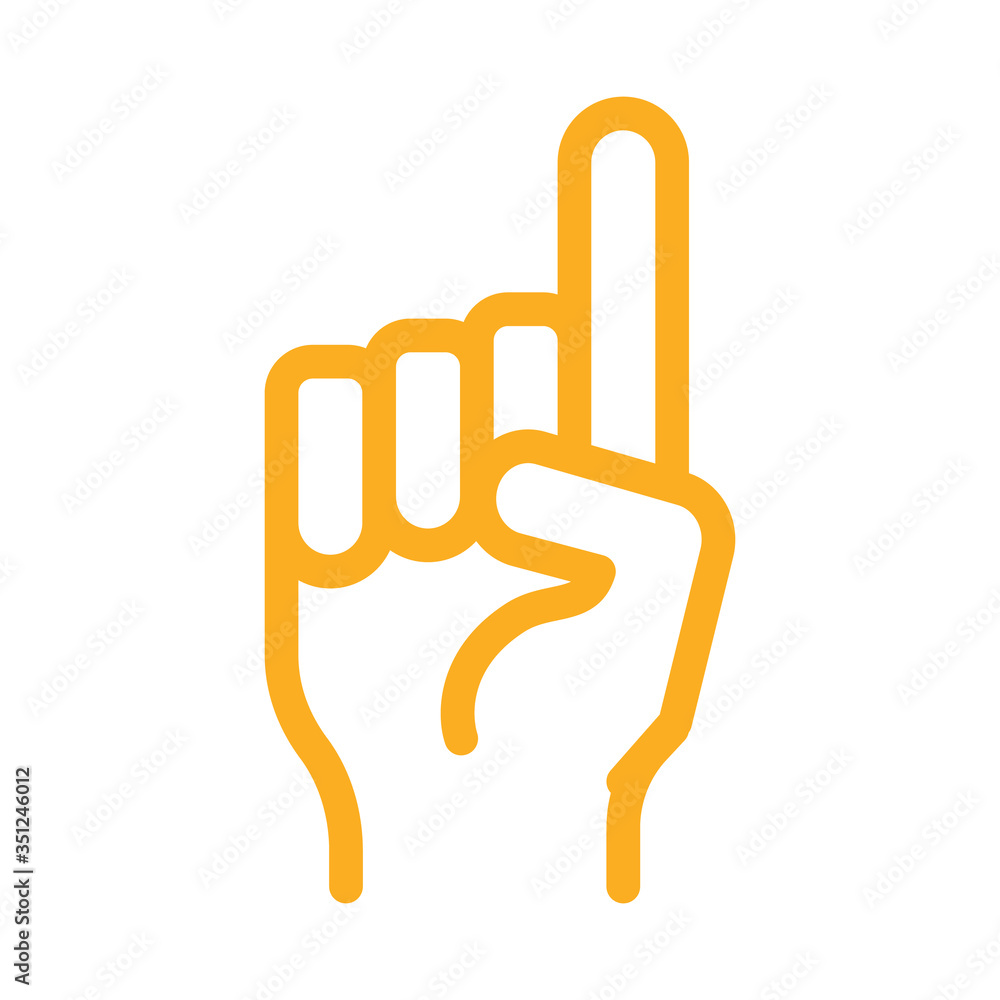 finger pointing up icon vector. finger pointing up sign. color symbol illustration finger pointing up icon vector. finger pointing up sign. color symbol illustration