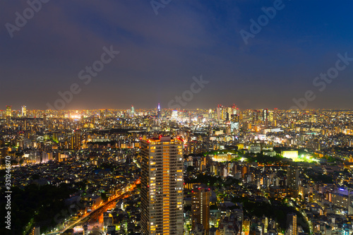 東京夜景 池袋から望む新宿方面