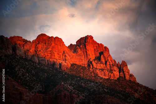 Zion at sunset © Rixie