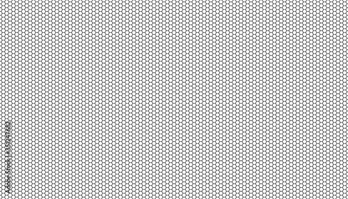 Black honeycomb on a white background. Seamless texture. Isometric geometry. 3D illustration
