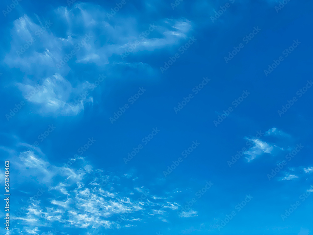 Blue sky with white clouds background. Clear sunny day Blue sky with white clouds background. Clear sunny day