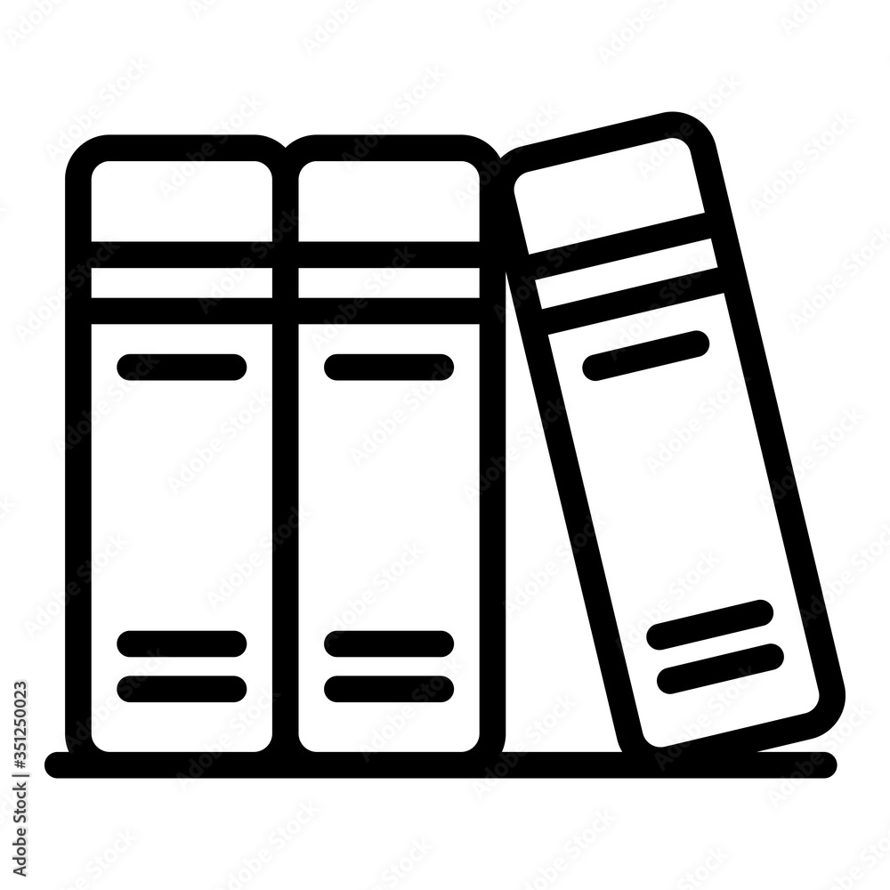 Foreign language books icon. Outline foreign language books vector icon for web design isolated on white background Foreign language books icon. Outline foreign language books vector icon for web design isolated on white background