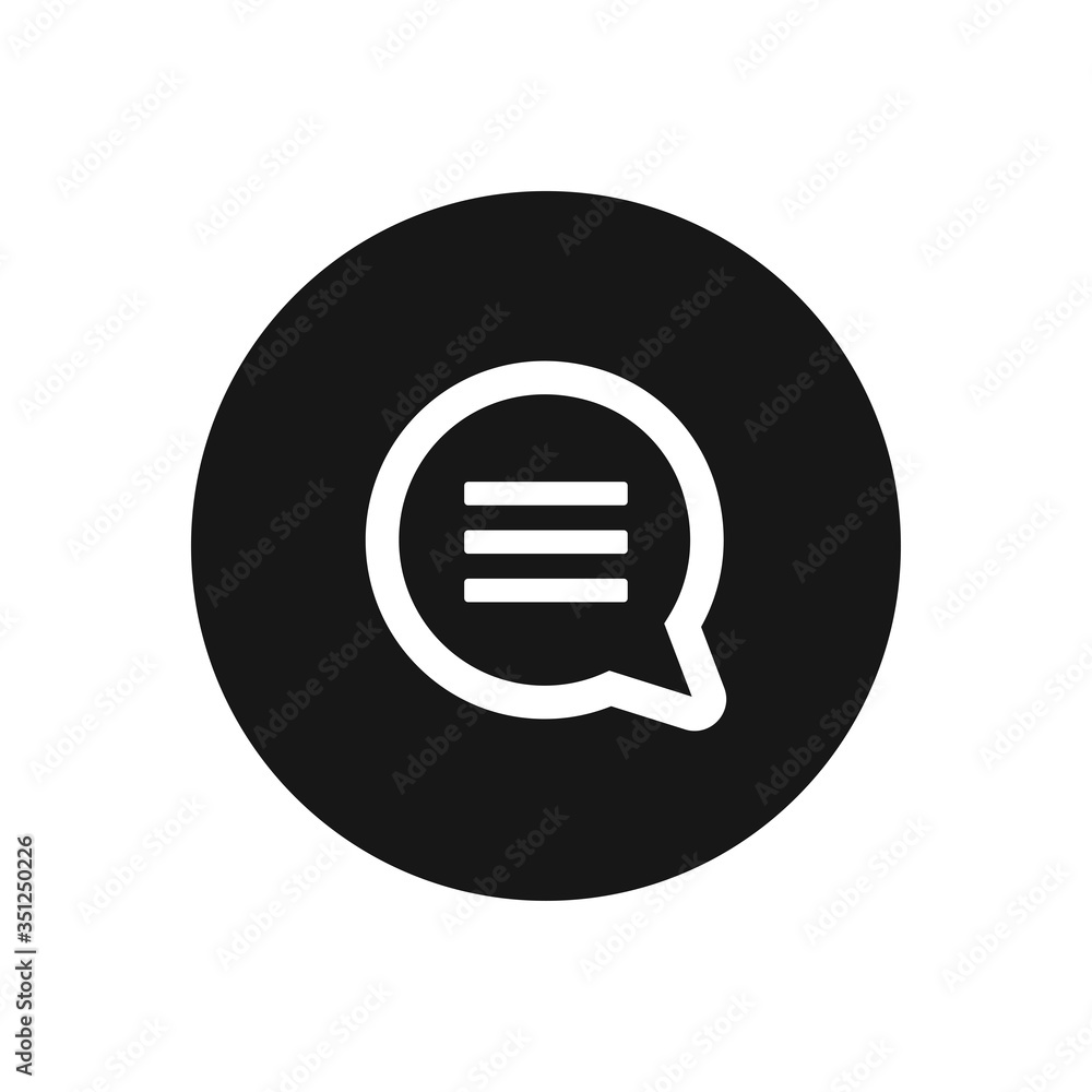 Comment vector icon, simple sign for web site and mobile app. Comment vector icon, simple sign for web site and mobile app.