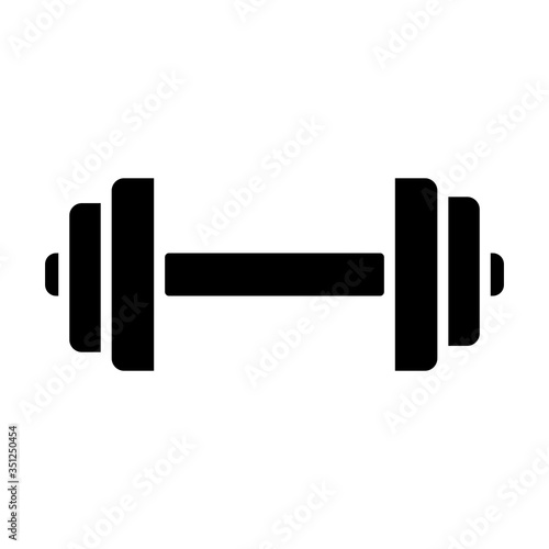 dumbbell icon design vector template