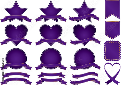 リボンのイラスト素材集