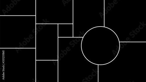 Creative vector Template Collage. Frames for photo.