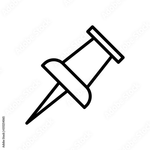 Push pin icon vector design templates