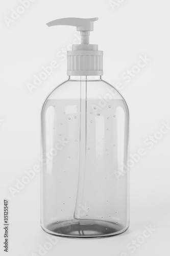 Realistic 3D Render of Hand Sanitizer