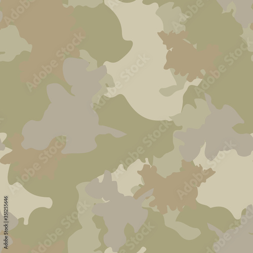 Dust camouflage of various shades of green, brown and beige colors