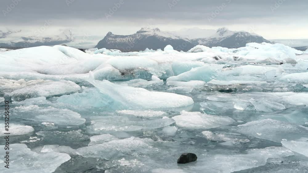 Ice in a Glacier Lake in Iceland Ice in a Glacier Lake in Iceland
