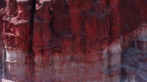 Rock formation in the Olduvai Gorge, Tanzania. photo