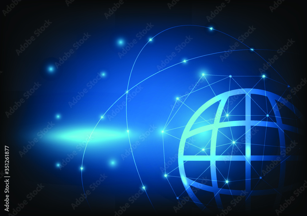 blue globe on blue background blue globe on blue background