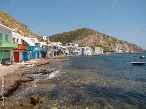 Fishing village Klima in Milos Island