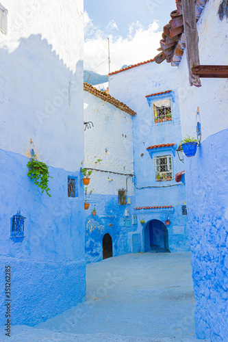 Medina of Chefchaouen, Morocco. Blue city in the mountains of North Africa © Вера Тихонова