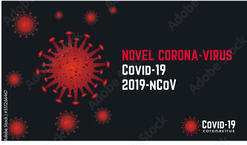Novel coronavirus 2019-nCoV Background vector illustration