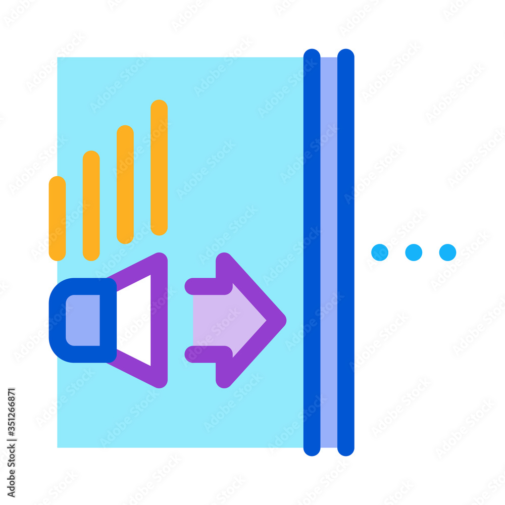 sound speaker operation icon vector. sound speaker operation sign. color symbol illustration sound speaker operation icon vector. sound speaker operation sign. color symbol illustration
