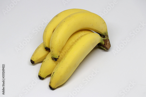 Banana bunch isolated on white background