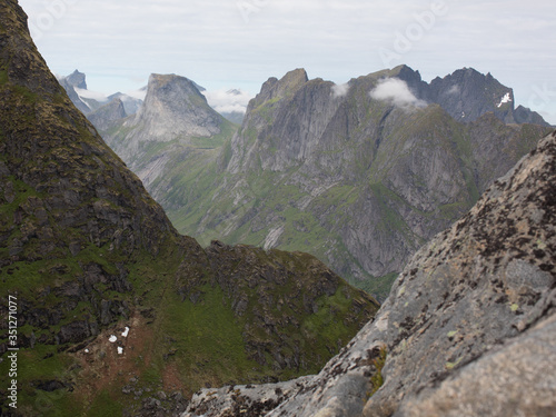 Mountains in Lofoten ( Norway - Arctic Circle )