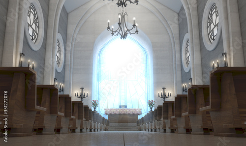 Valokuva Church Interior And Altar