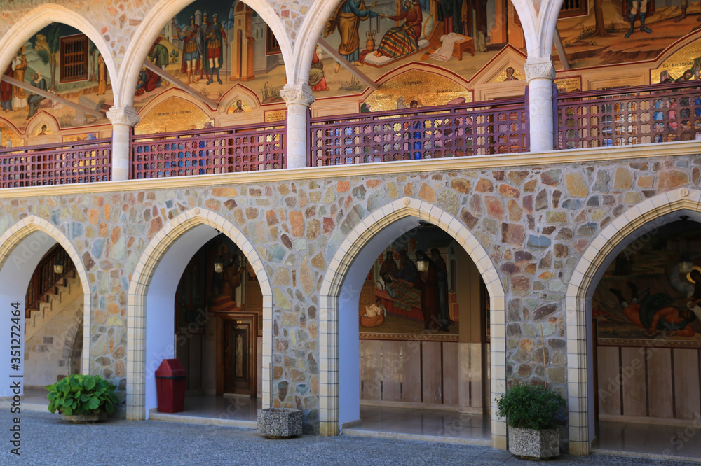 Courtyard in Kykkos monastery
