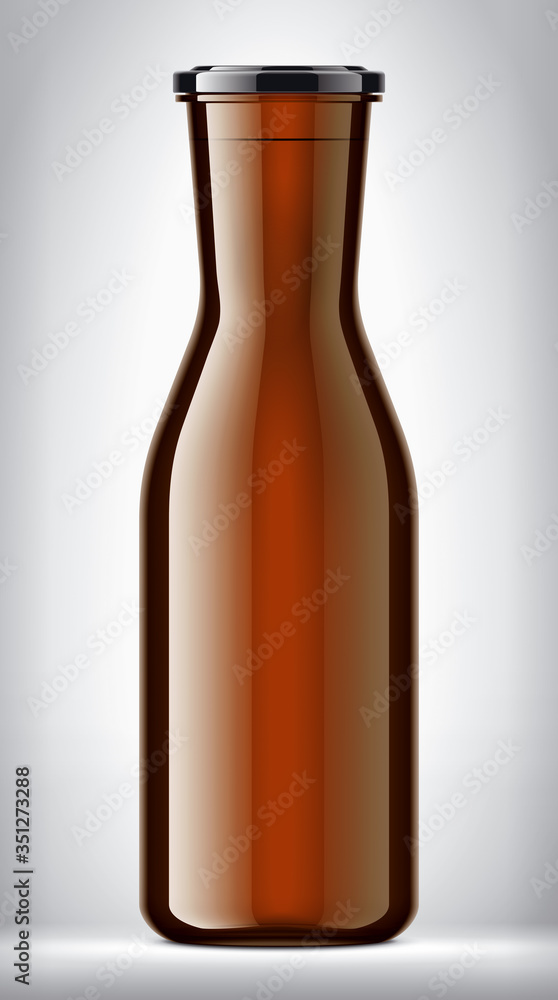 Glass Bottle on background. Glass Bottle on background.