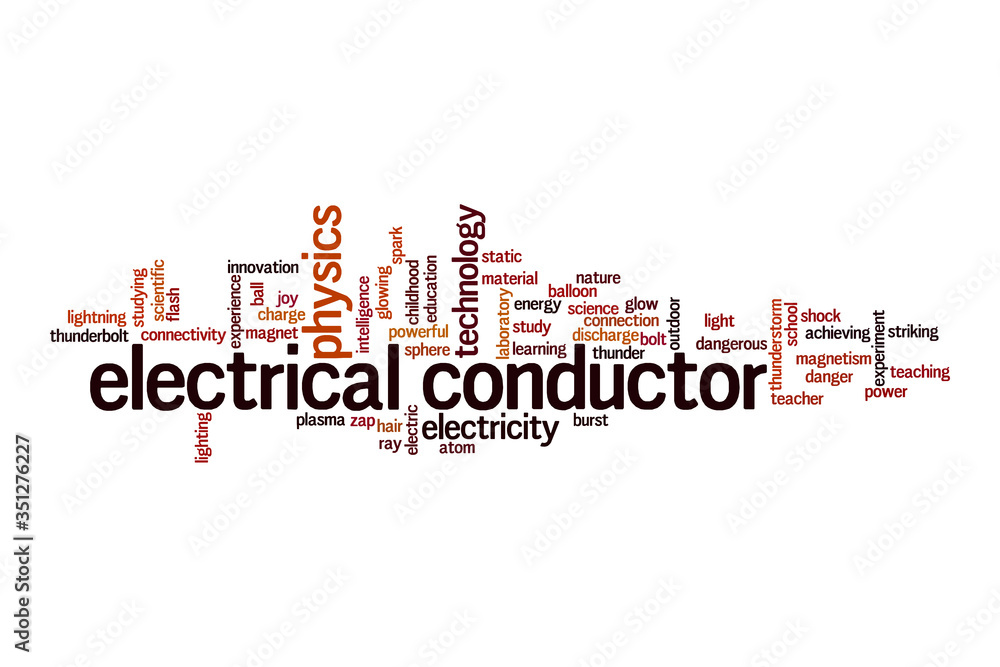 Electrical conductor cloud concept Electrical conductor cloud concept