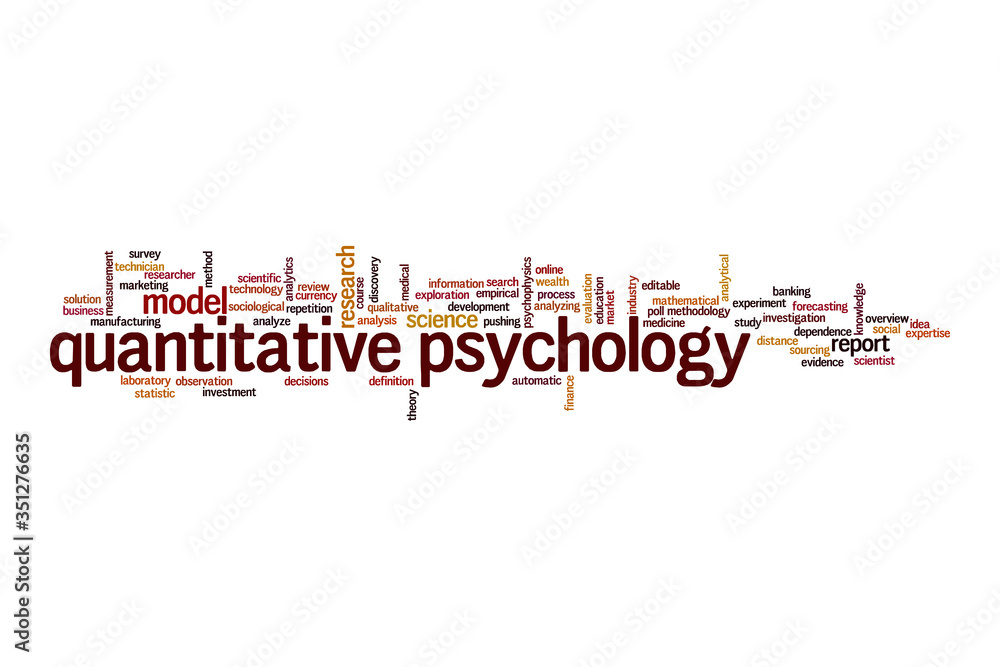 Quantitative psychology cloud concept Quantitative psychology cloud concept