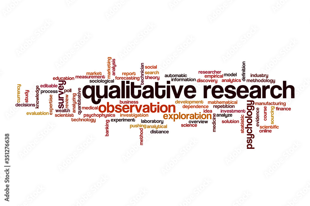 Qualitative research cloud concept Qualitative research cloud concept