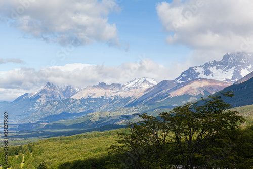 View of the mountains. Carretera Austral road near the Cerro Castillo National Park. Chile © Luciano Queiroz
