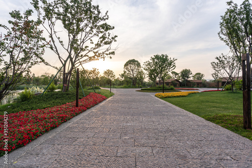 road in city park