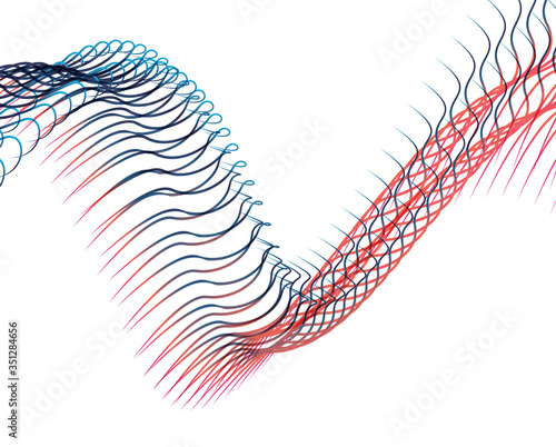 Abstract background blend wave line design for Wallpaper, Banner, Background, Card, Book Illustration, landing page