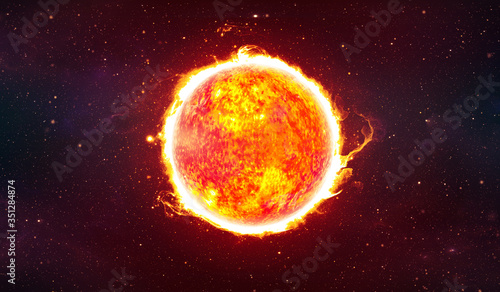 Obraz na płótnie Sun planet in cosmos