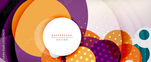 Trendy simple circle abstract background, dynamic motion concept. Vector Illustration For Wallpaper, Banner, Background, Card, Book Illustration, landing page © antishock