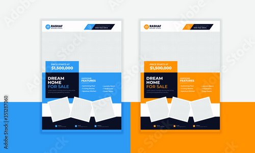 Real estate flyer template 