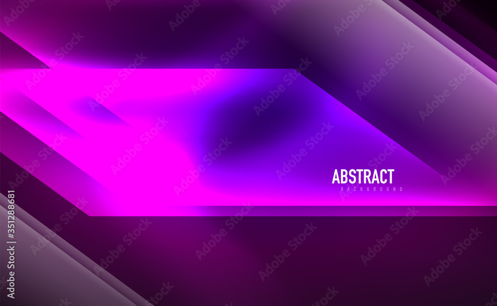 Dynamic neon shiny abstract background. Trendy abstract layout template for business or technology presentation, internet poster or web brochure cover, wallpaper Dynamic neon shiny abstract background. Trendy abstract layout template for business or technology presentation, internet poster or web brochure cover, wallpaper