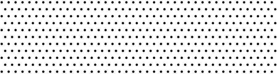 Acrylglasbilder Polka-Dot-Muster Monochromes Punktemuster im Panoramaformat  © smile3377