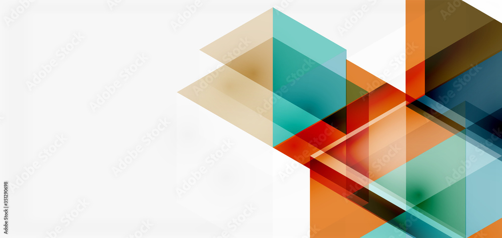 Geometric abstract background, mosaic triangle and hexagon shapes. Trendy abstract layout template for business or technology presentation, internet poster or web brochure cover, wallpaper Geometric abstract background, mosaic triangle and hexagon shapes. Trendy abstract layout template for business or technology presentation, internet poster or web brochure cover, wallpaper