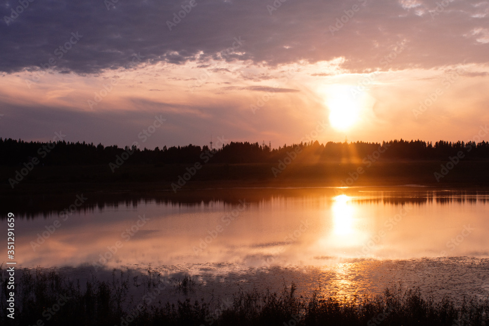 Sunset in Karelia
