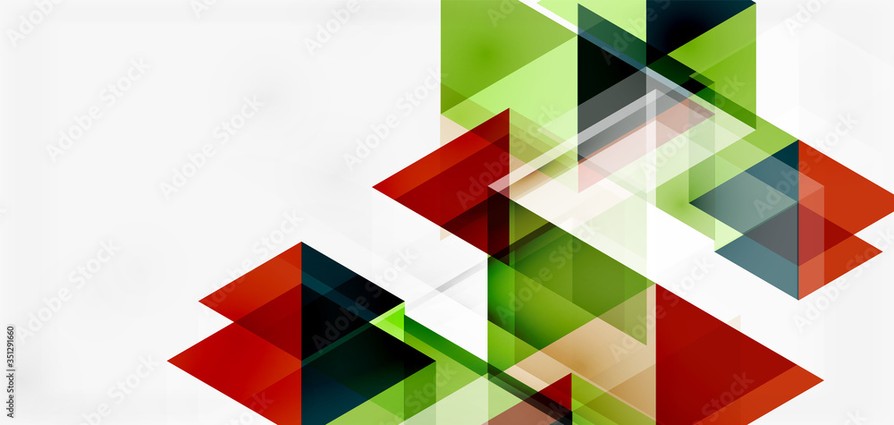 Geometric abstract background, mosaic triangle and hexagon shapes. Trendy abstract layout template for business or technology presentation, internet poster or web brochure cover, wallpaper Geometric abstract background, mosaic triangle and hexagon shapes. Trendy abstract layout template for business or technology presentation, internet poster or web brochure cover, wallpaper
