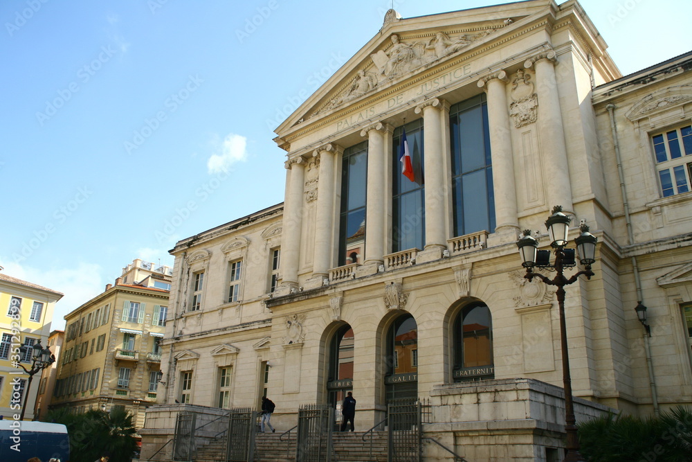 palace of justice in nice, départements alpes-maritimes, france,