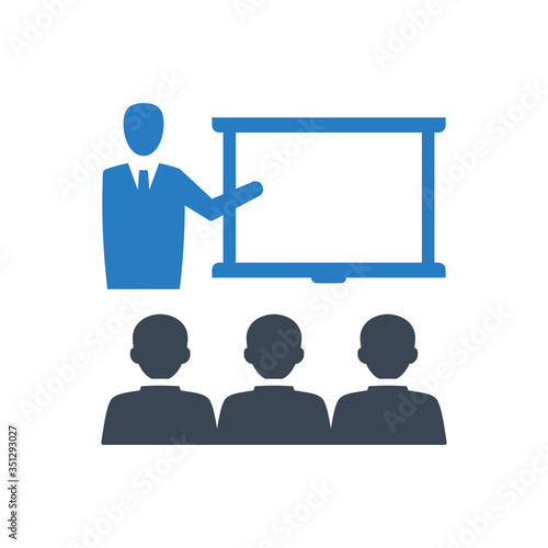 Business lecture icon