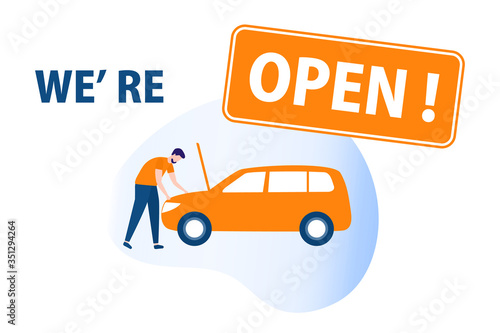 Quarantine Coronavirus Open Car repair service
