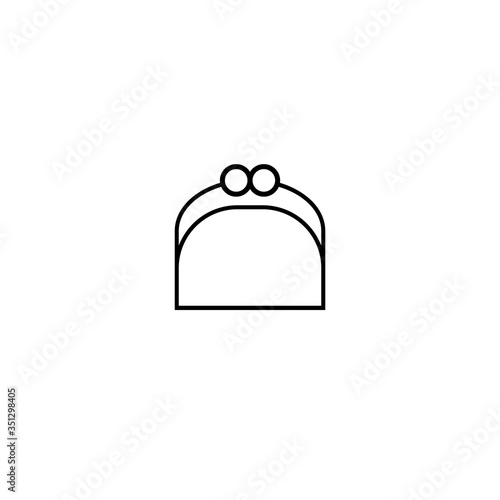 Money icon. Wallet for little things sign