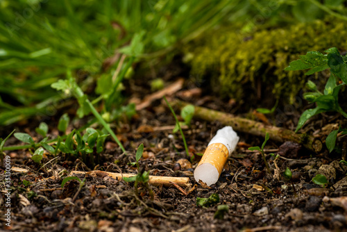 Cigarette butts tossed into the environment are toxic polluters