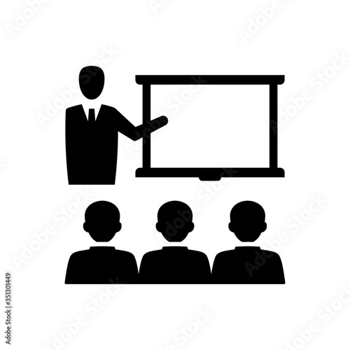 Business lecture icon