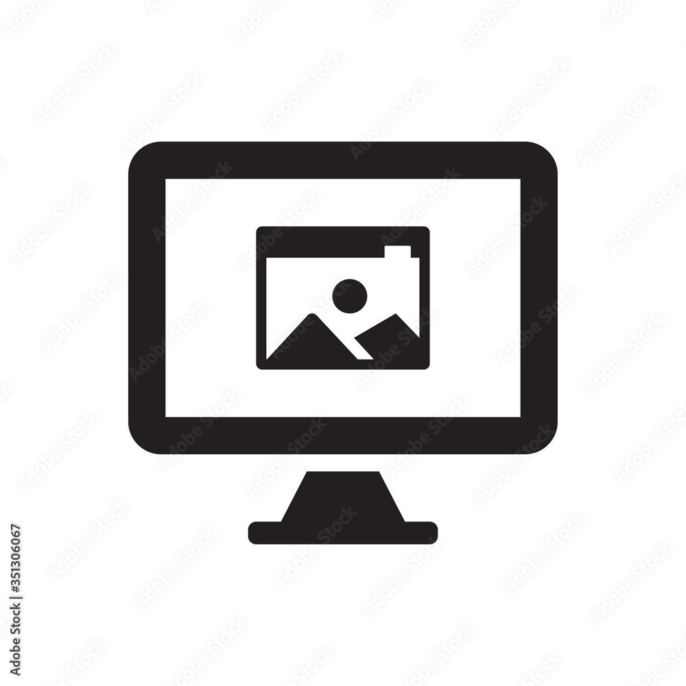 Monitor screen icon