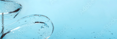 Obraz na płótnie Texture of hyaluronic acid, serum gel