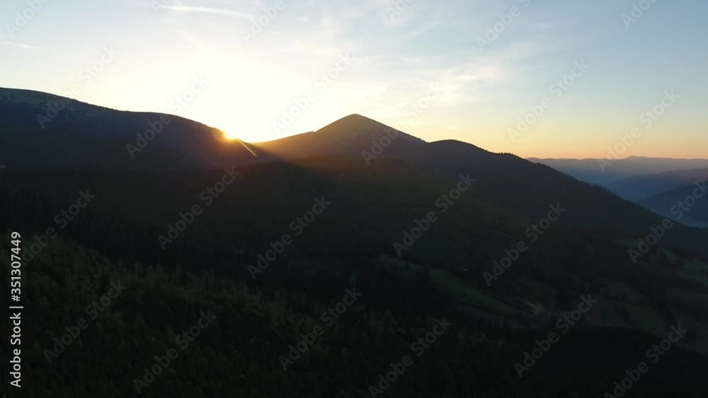 Sunrise in the mountains Sunrise in the mountains